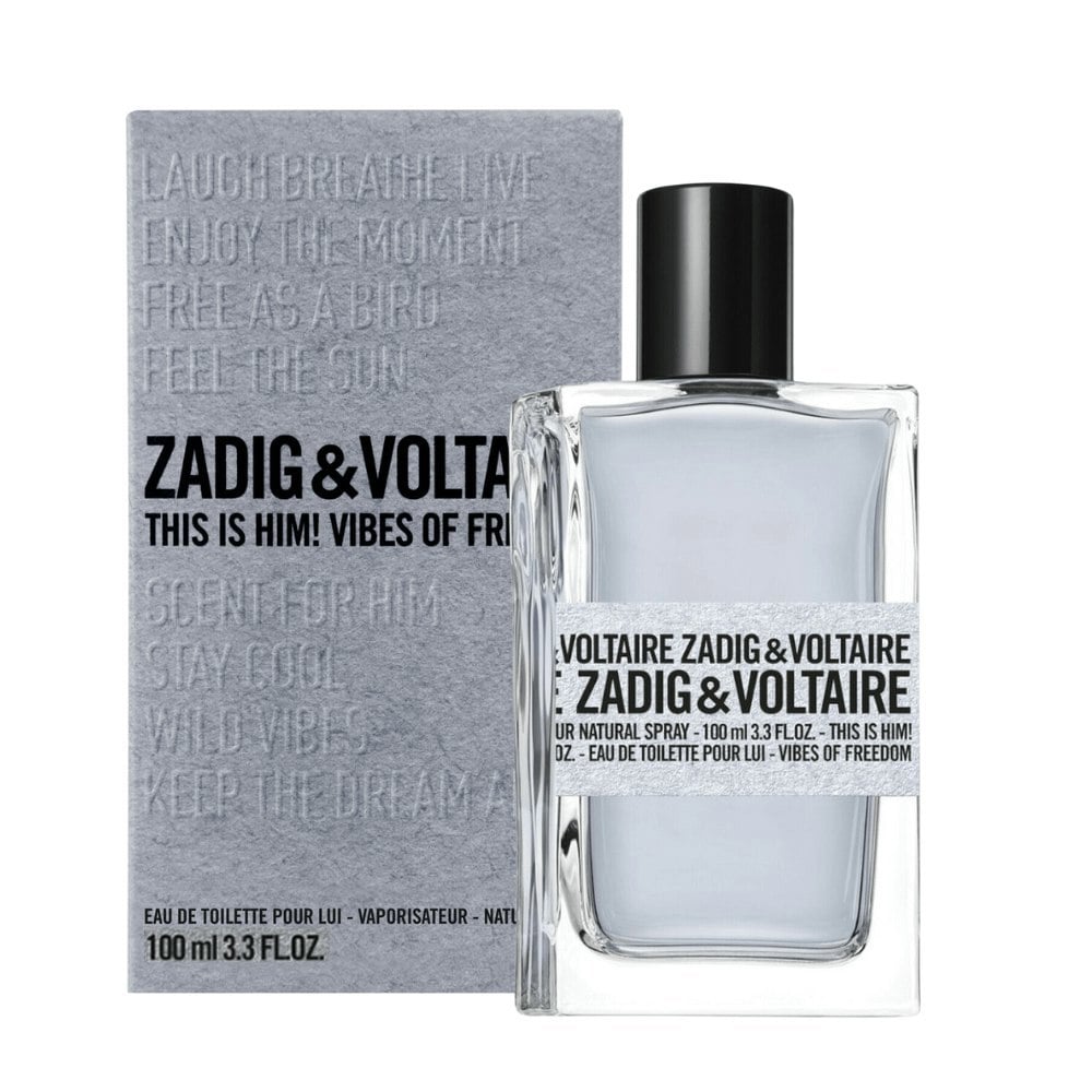 Zadig & Voltaire This Is Him! Vibes of Freedom Eau de Toilette 100 ml - flacon en verpakking